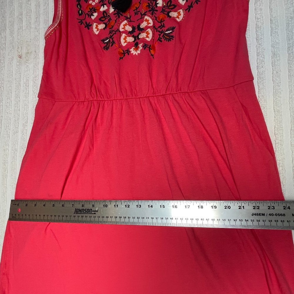 Boden Womens Catriona Embroidered Shift Dress Sleeveless Pullover Pink Size 16R - Picture 7 of 9